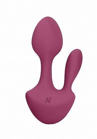 Клиторальное виброяйцо с анальной стимуляцией SOFIA Pink SH-JIL011PNK