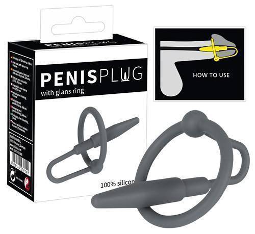 Стимулятор для уретры с кольцом для головки Penis Plug ORION