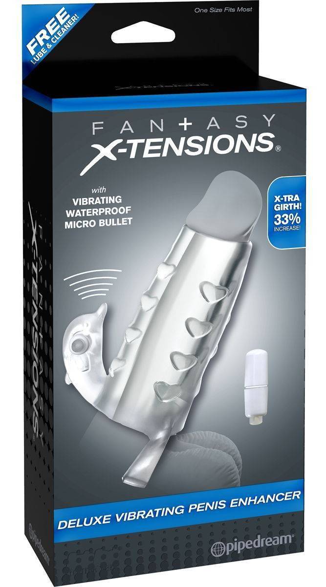 Вибронасадка 14 см. Vibrosling FX - VIBRATING COCK SLING прозрачная