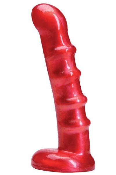 Фаллоимитатор 15,2 см красный ребристый Dream Toys