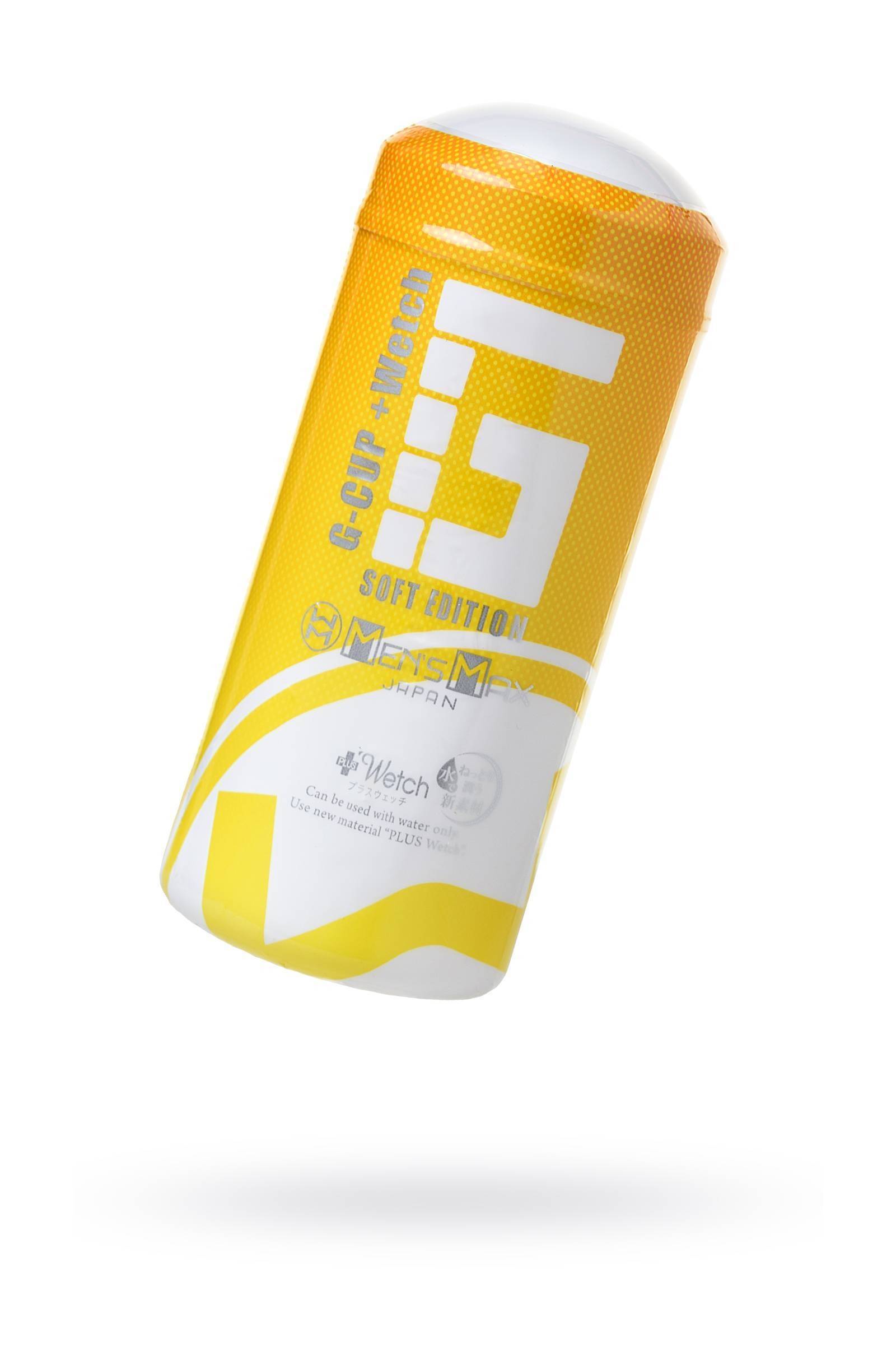 Мастурбатор нереалистичный MensMax G-CUP, TPE, белый, 15.5 см