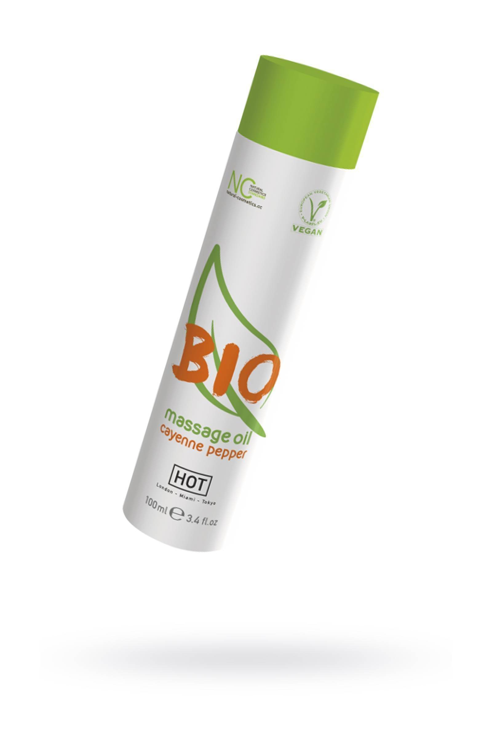 Массажное масло HOT BIO Massage oil cayenne pepper 100 мл.