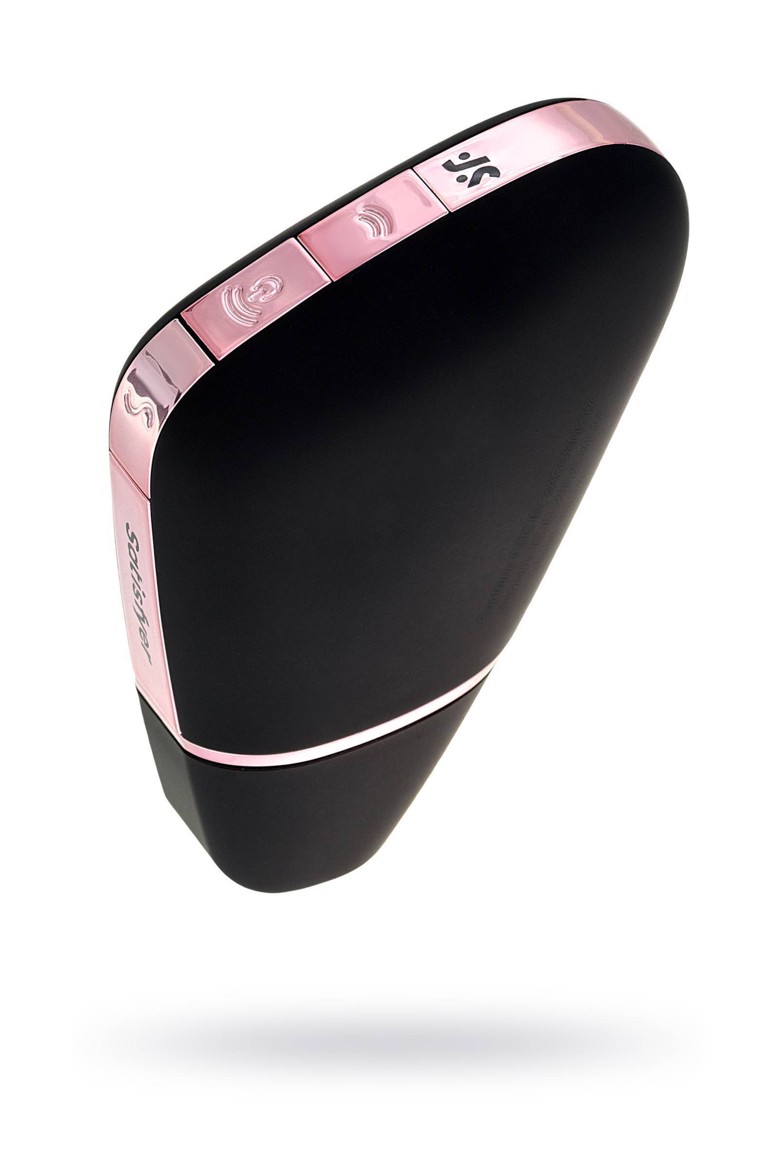 Вакуум-волновой бесконтактный стимулятор клитора Satisfyer Love Triangle,ABS пластик+силикон, Черный