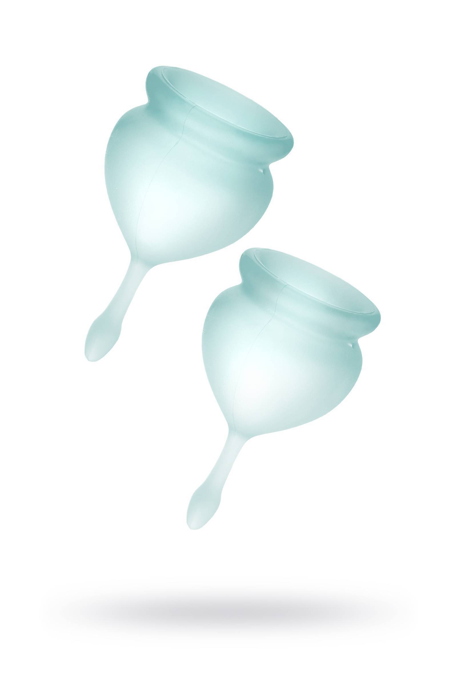 Менструальная чаша Satisfyer Feel Good, 2 шт в наборе, Силикон, Зеленый
