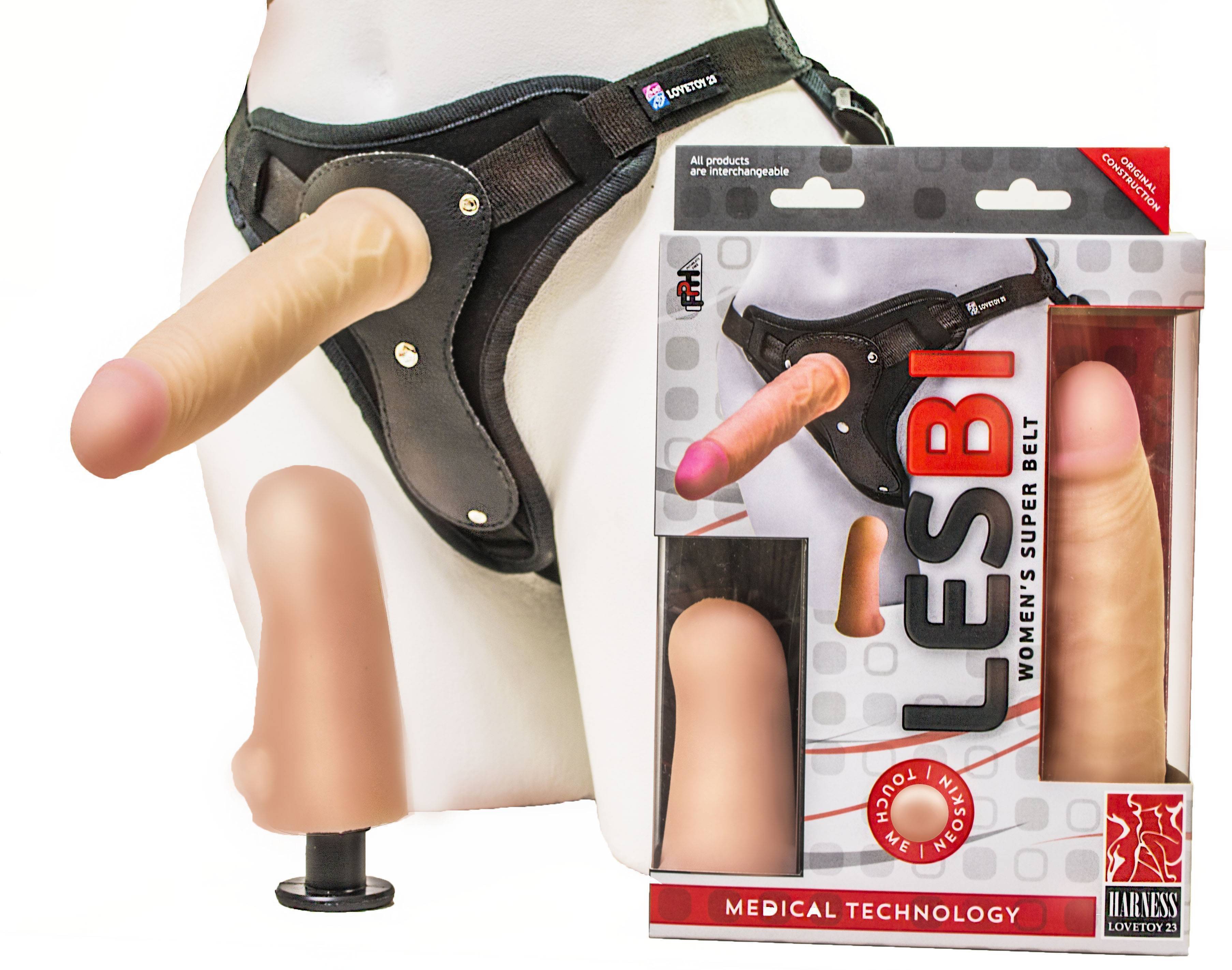 Фаллоимитатор неоскин с поясом Harness LESBIAN SERIES 838803ru Lovetoy