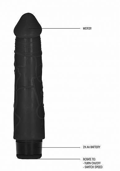 Вибратор реалистик 8 Inch Thick Realistic Dildo Vibe Black SH-GC027BLK Shotsmedia Вибратор реалистик 8 Inch Thick Realistic Dildo Vibe Black SH-GC027BLK Shotsmedia