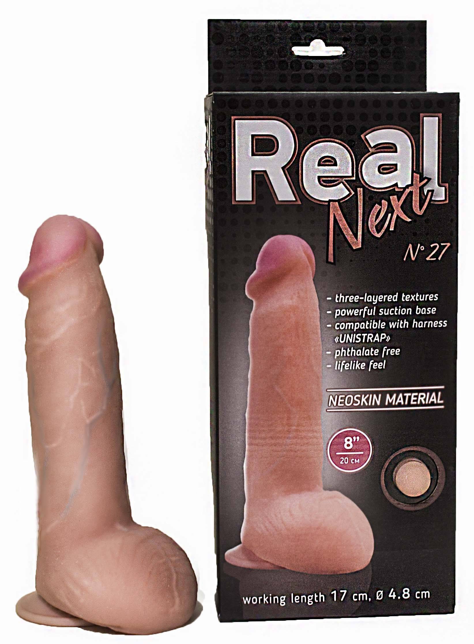 Фаллоимитатор реалистичный на присоске 8" REAL Next № 27 562703ru