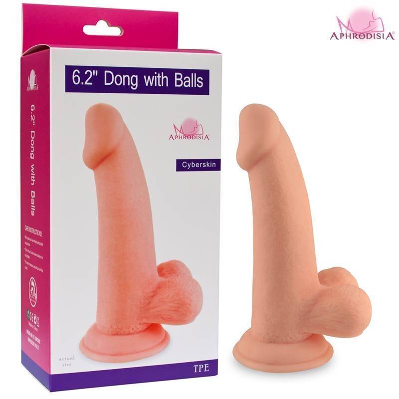 Фаллоимитатор реалистичный 6" Dong with Balls flesh 84011fleshHW