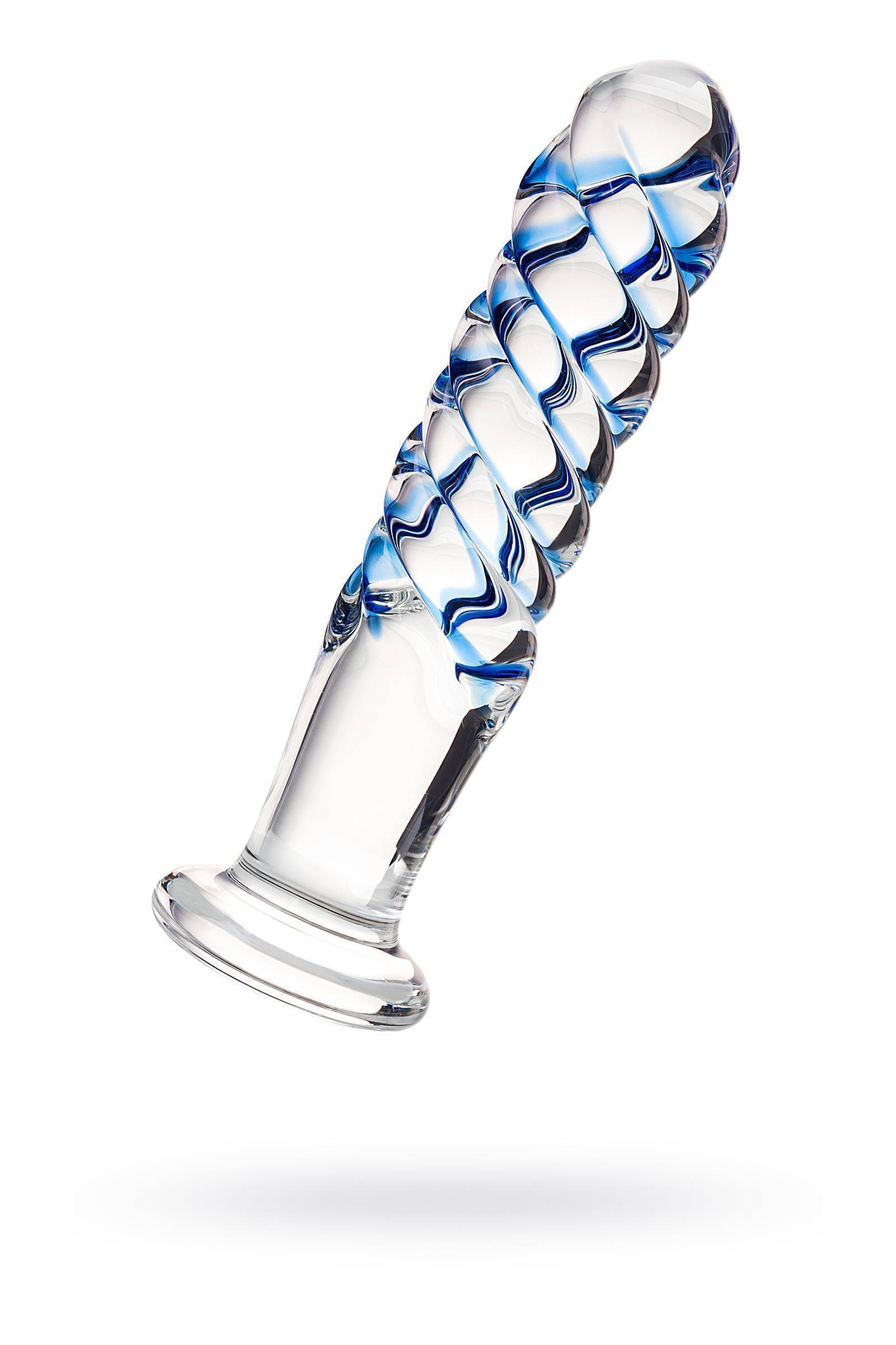 Нереалистичный фаллоимитатор Sexus Glass, Стекло, Прозрачный, 16 см