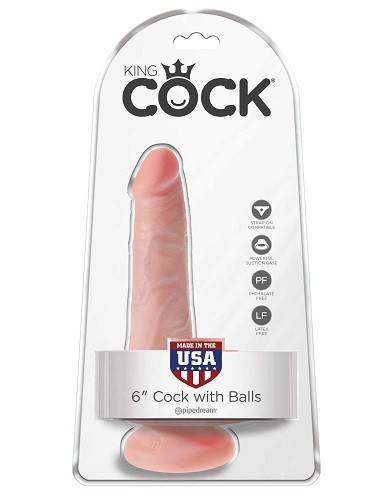 PipeDream King Cock 6" Фаллоимитатор телесный Телесный Pipedream