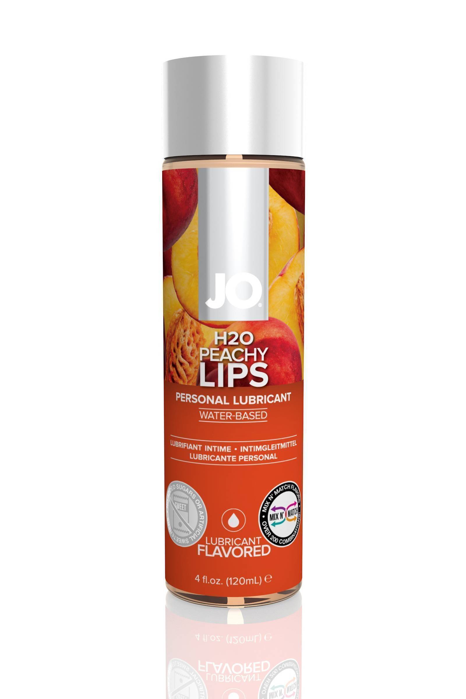 Съедобный лубрикант со вкусом персика JO H2O Lubricant Peachy Lips 120 мл