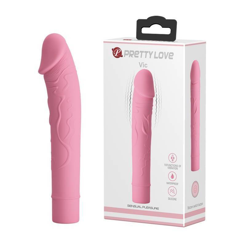 Вибратор Pretty Love Vic бледно-розовый BI-014701-1 Baile