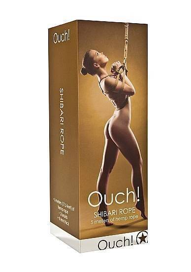 Веревка для бондажа Shibari Rope 5m Brown SH-OU046BRN Бежевый Shotsmedia
