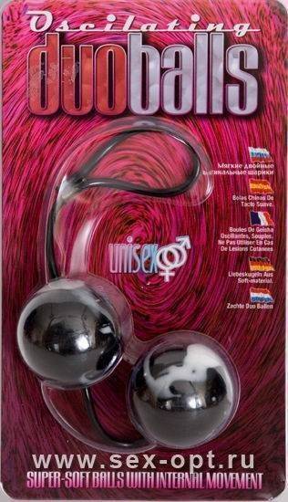 Вагинальные шарики Dream Toys, супермягкие, чёрные, Ø3,5 см