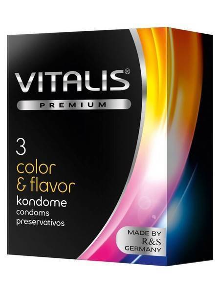 VITALIS №3 Color Презервативы цветные ароматизированные R&S GmbH.Германия