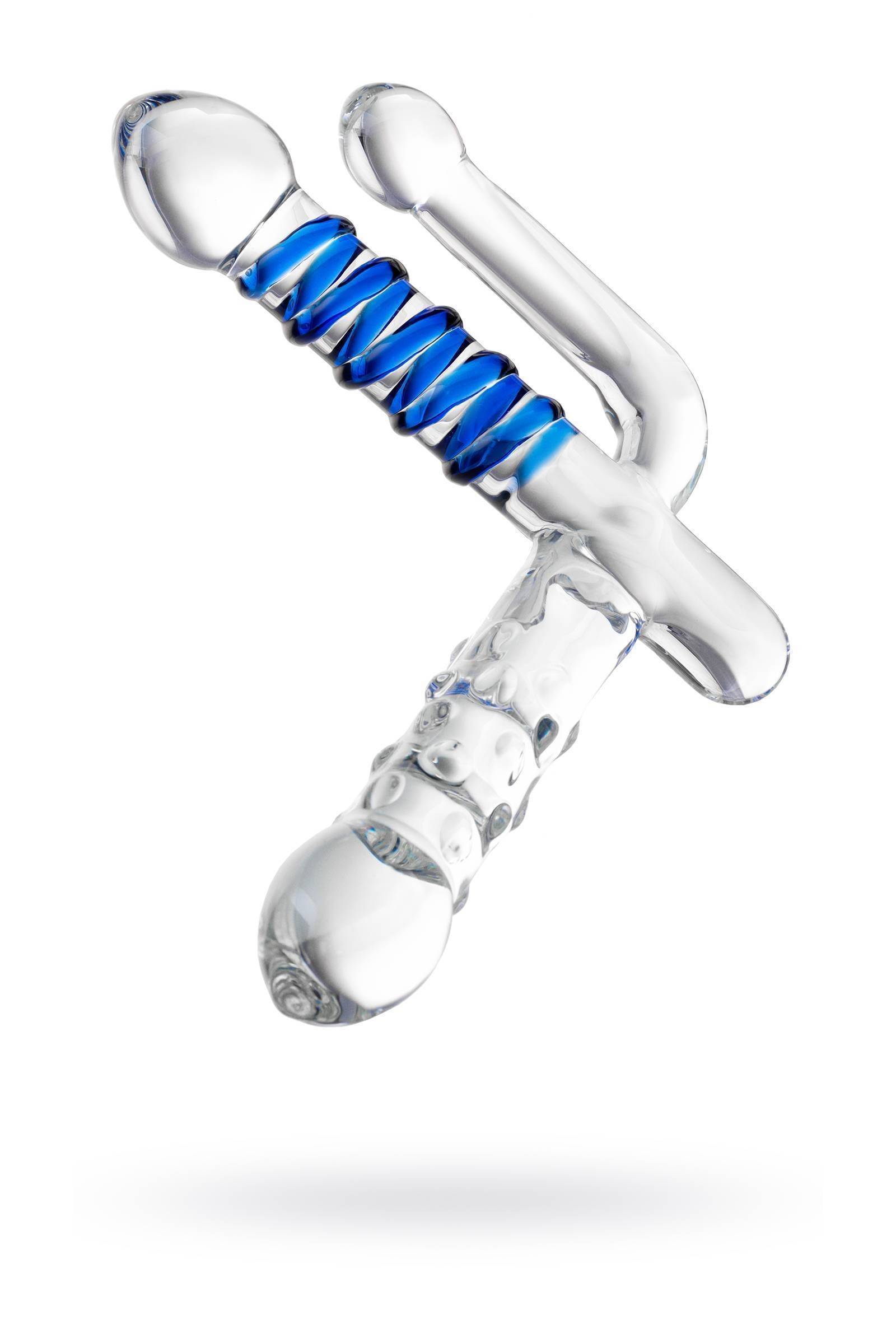 Нереалистичный фаллоимитатор Sexus Glass, Стекло, Прозрачный, 18 см