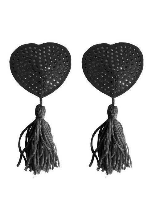 Украшение на соски Nipple Tassels Heart черное