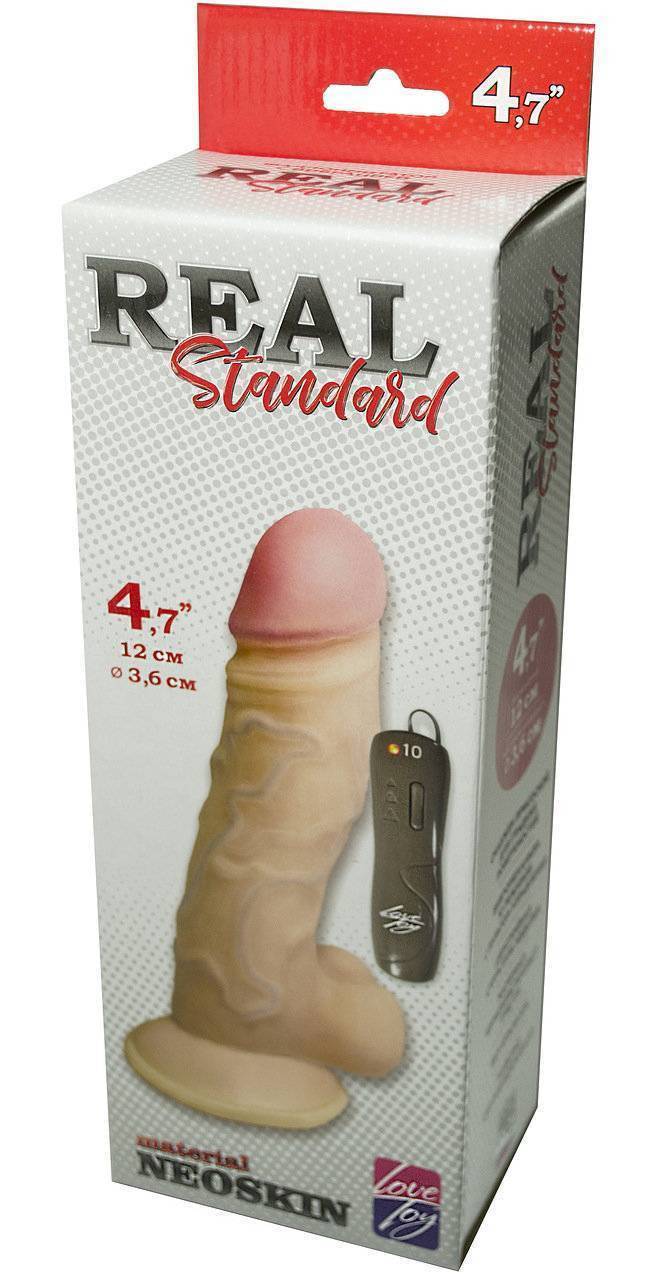 Вибратор реалистичный неоскин с выносным блоком REAL Standard 024713ru