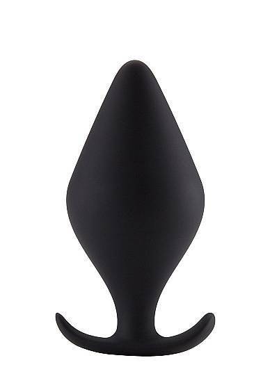 Анальная пробка Butt Plug with Handle Medium Black SH-SHT377BLK Shotsmedia