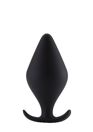 Анальная пробка Butt Plug with Handle Small Black SH-SHT376BLK Shotsmedia