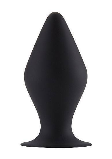 Анальная пробка Butt Plug with Suction Cup Large Black SH-SHT381BLK Черный Shotsmedia