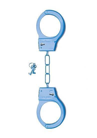 Металлические наручники SHOTS TOYS Blue SH-SHT347BLU Shotsmedia
