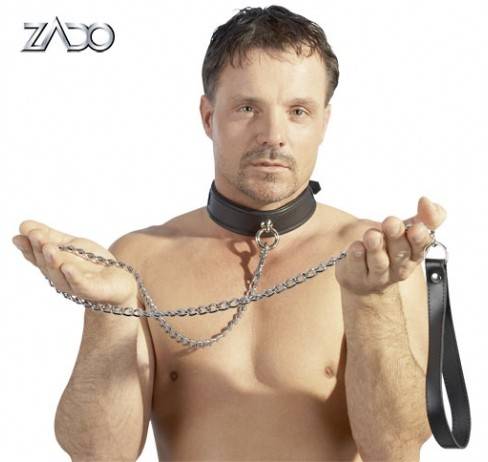 BDSM Привязь кожаная ZADO Leather Leash ORION