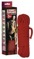 BDSM Шнур Bondage rope 3m red ORION