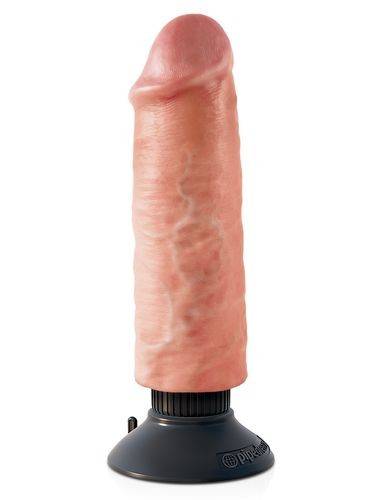 PipeDream King Cock 6" Вибратор реалистик на присоске телесный Телесный 540121