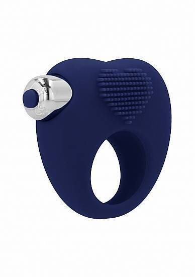 Вибрирующее кольцо Aubin10 Speed Navy Blue SH-SIM047BLU