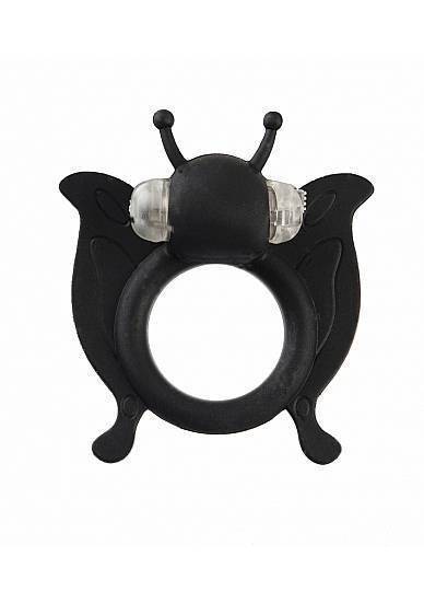 Виброкольцо Butterfly - Black SH-SLI005