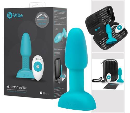 Вибровтулка b-Vibe с ротацией голубая ORION