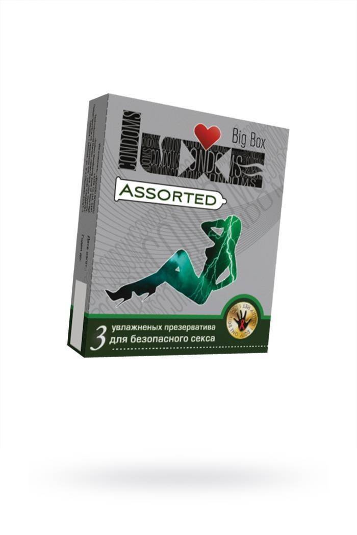 Презервативы Luxe Big Box Assorted панель, 18 см., № 3, 24шт.