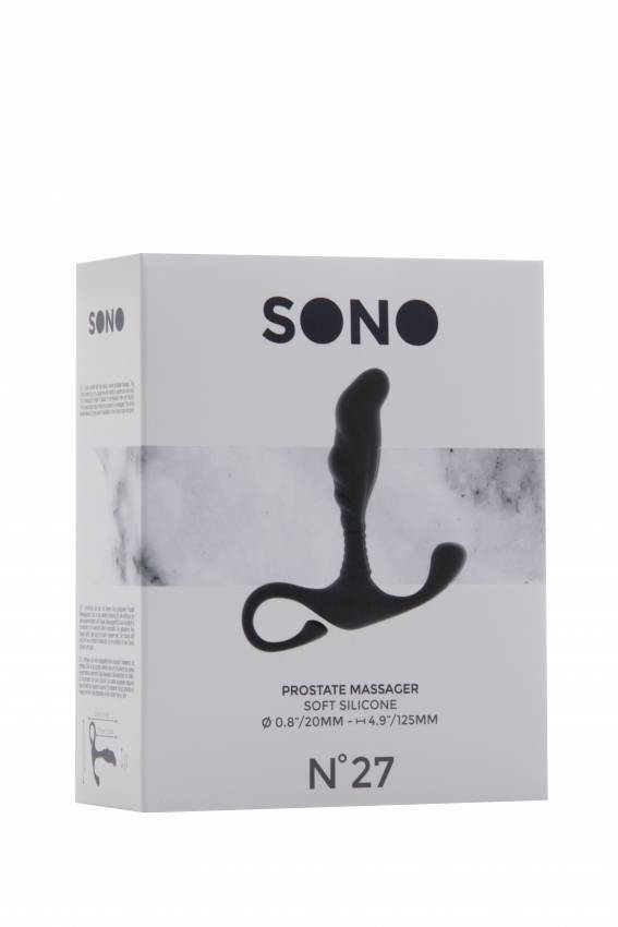 Анальный массажер простаты SONO No.27 Grey SH-SON027GRY Серый Shotsmedia