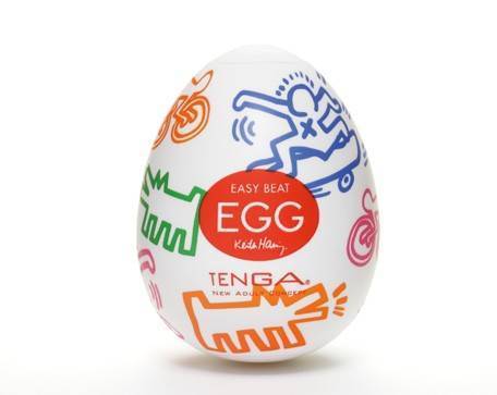 TENGA&Keith Haring Egg Мастурбатор яйцо Street Белый Tenga