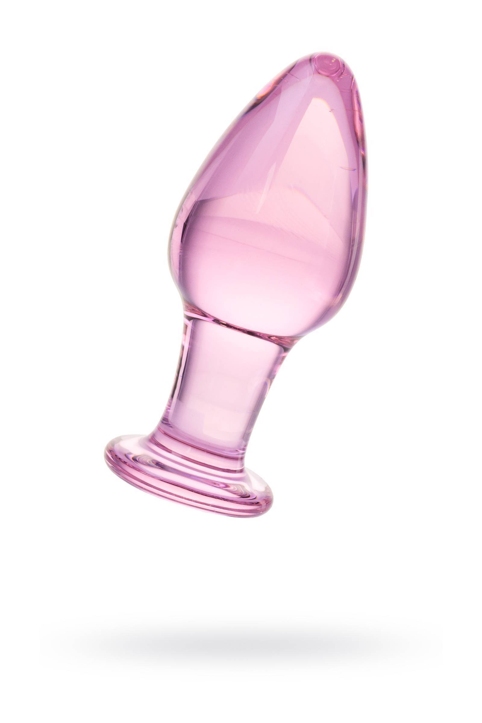 Анальная втулка Sexus Glass, стекло, фиолетовая, 10 см, Ø 4 см