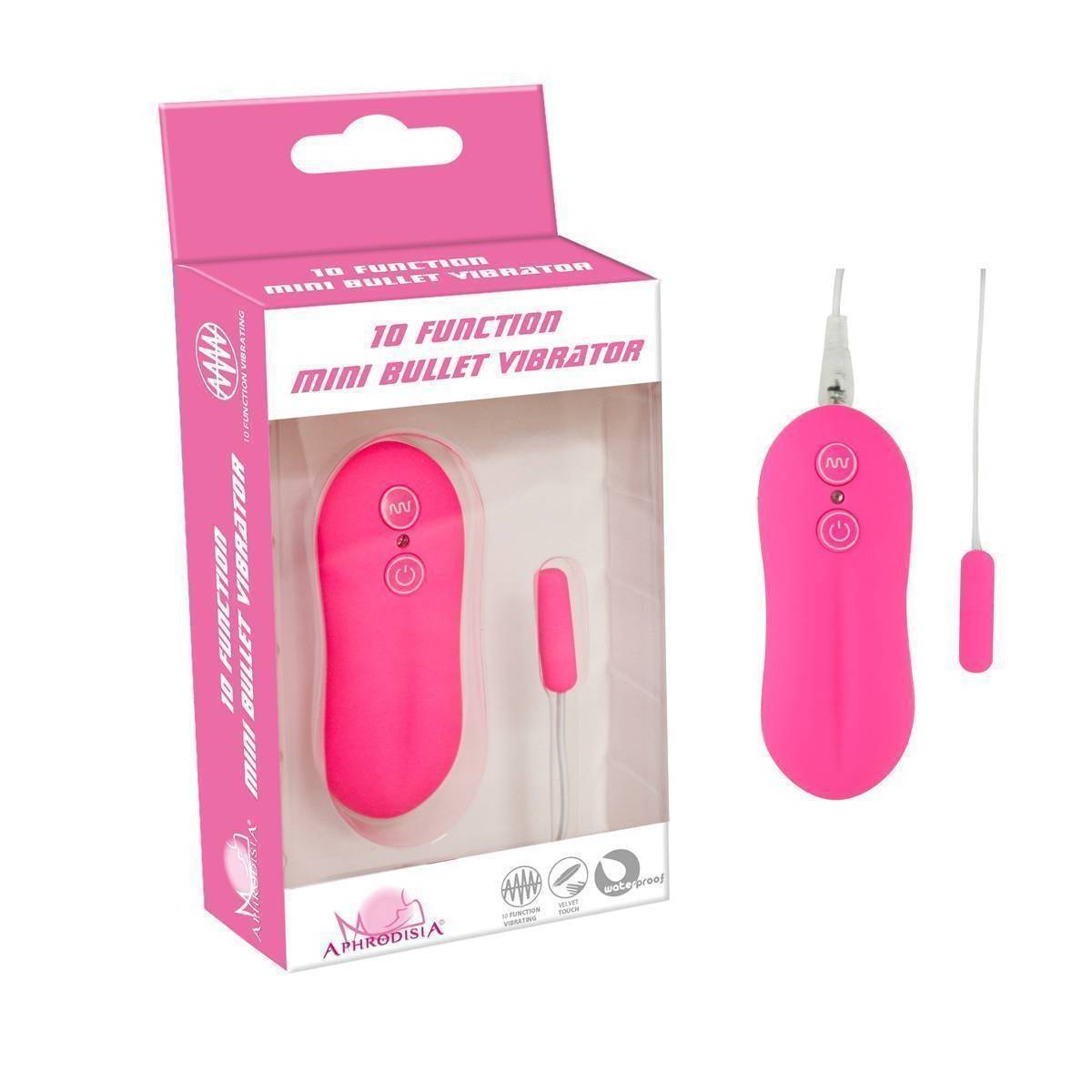 Вибропуля фиолетовая 10Function Mini Bullet Pink 35005PinkHW