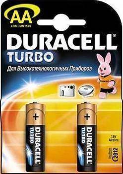 Батарейки типа АА Duracell LR6 Turbo 2 шт Батарейки типа АА Duracell LR6 Turbo 2 шт