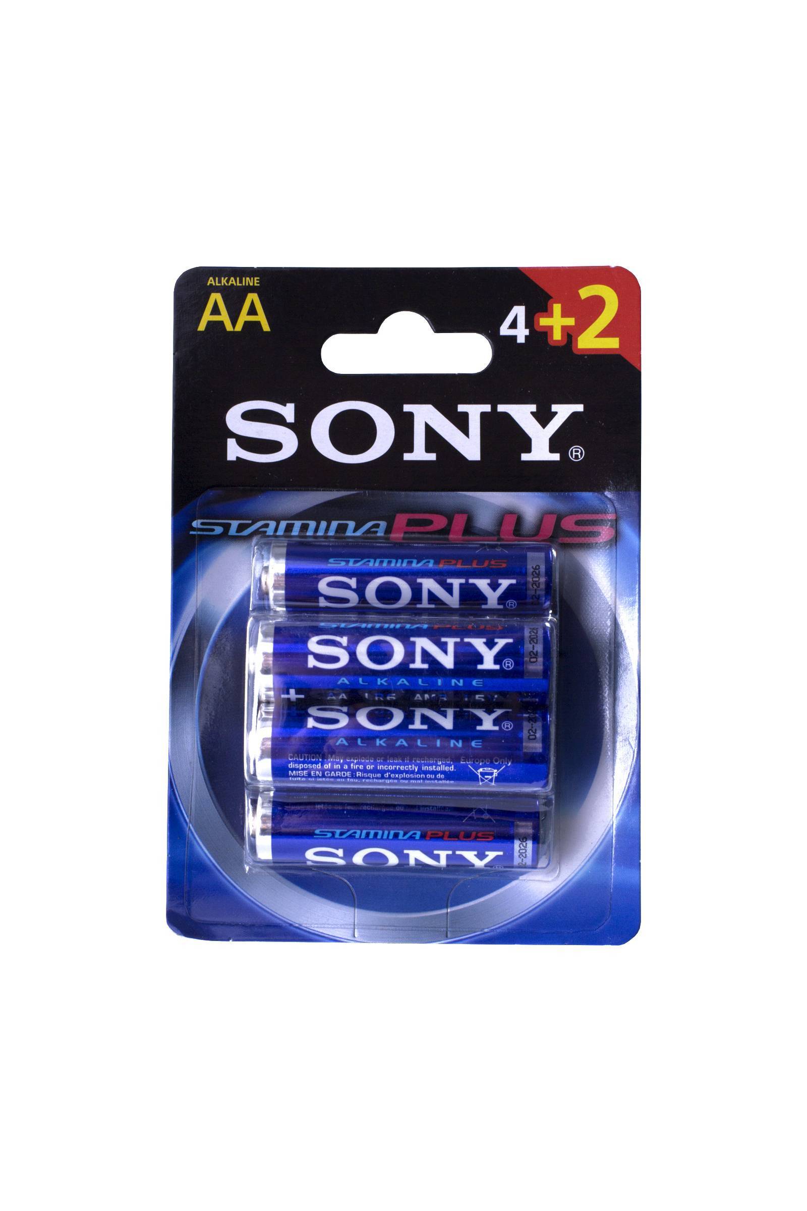 Пальчиковые батарейки типа АА Sony LR6 6 шт Пальчиковые батарейки типа АА Sony LR6 6 шт