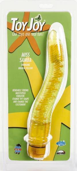 Вибратор Miss Samba оранжево-желтый