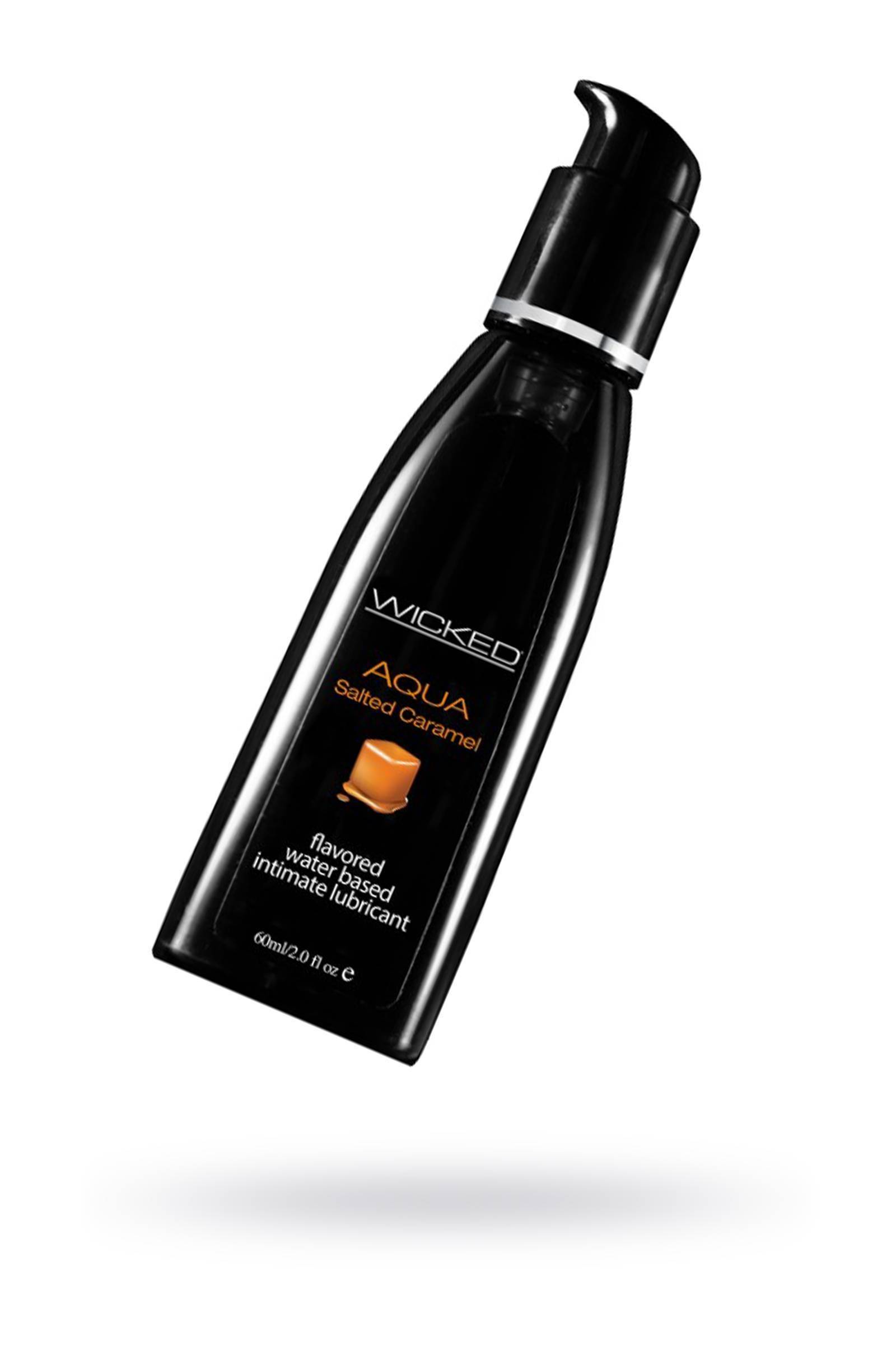 Лубрикант WICKED AQUA Salted Caramel, со вкусом соленой карамели, 60 мл