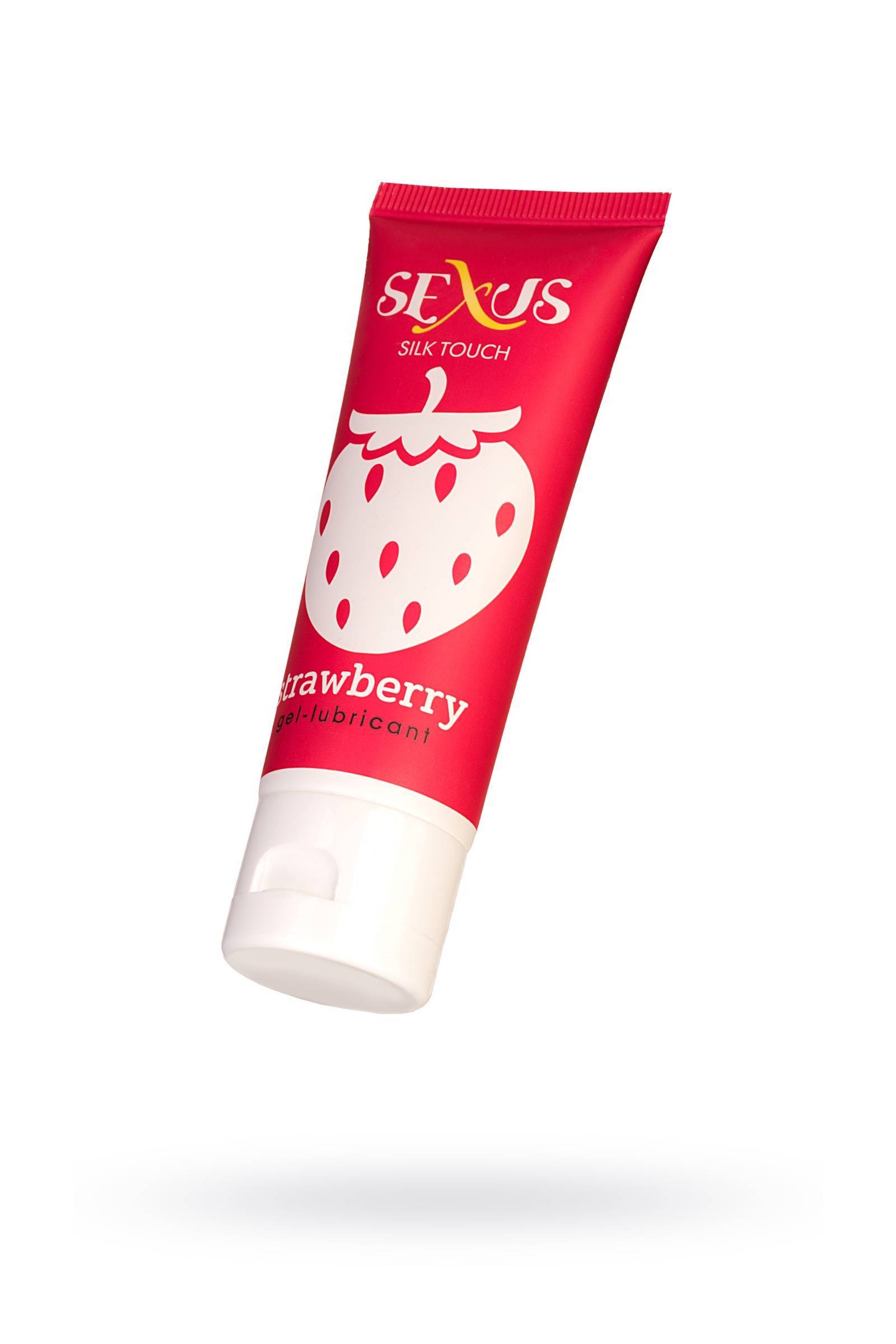 Гель-лубрикант Sexus на водной основе с ароматом клубники Silk Touch Stawberry 50 мл