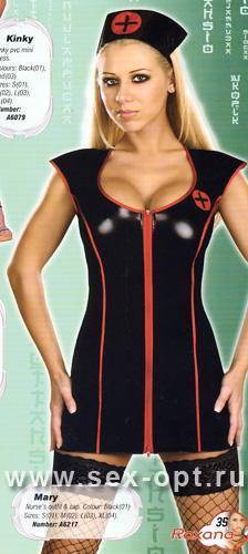 Костюм медсестры Мэри /чер/-XL