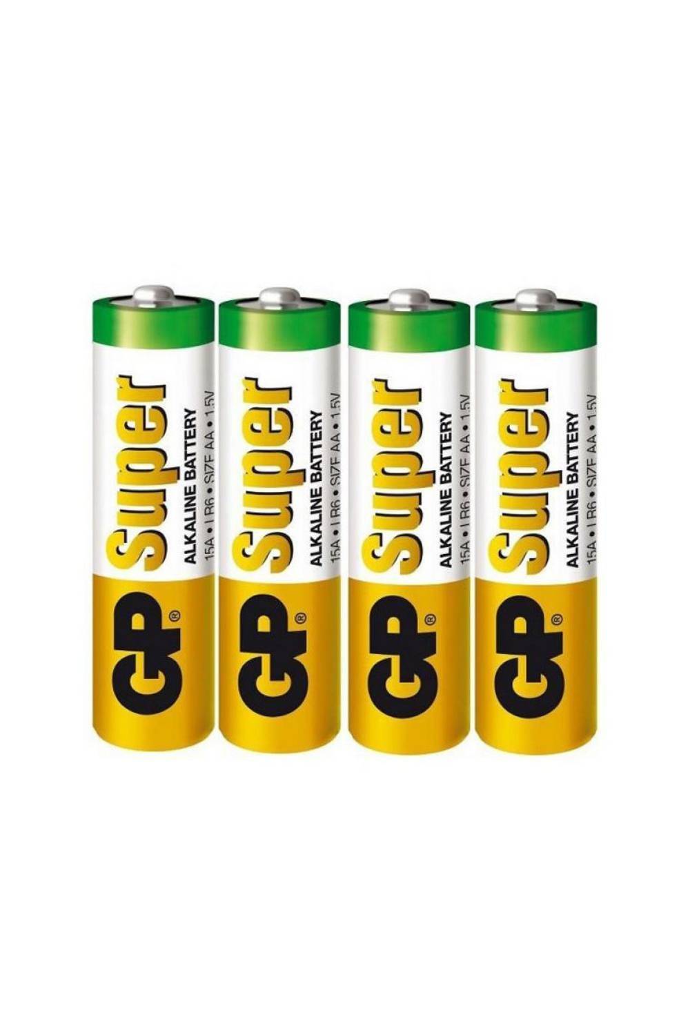 Алкалиновые батарейки GP Super Alkaline 15А АA - 4 шт. в пленке Алкалиновые батарейки GP Super Alkaline 15А АA - 4 шт. в пленке