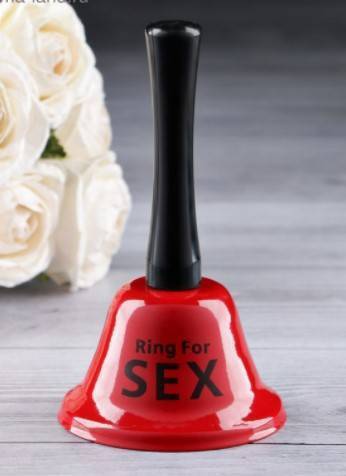 Колокольчик настольный "Ring for a sex", 13.5х7.5х7.5 см