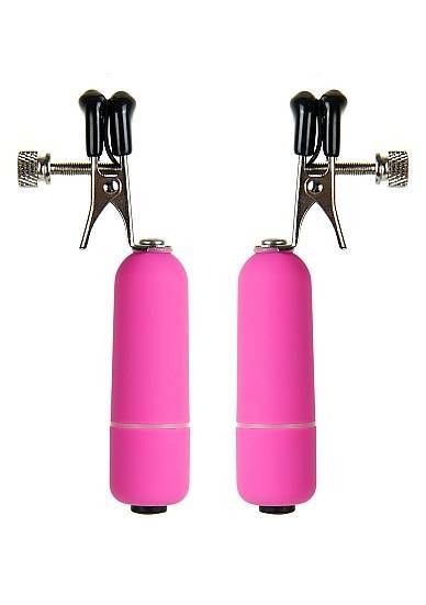 Клипсы на соски с вибрацией OUCH! Pink SH-OU039PNK Розовый Shotsmedia