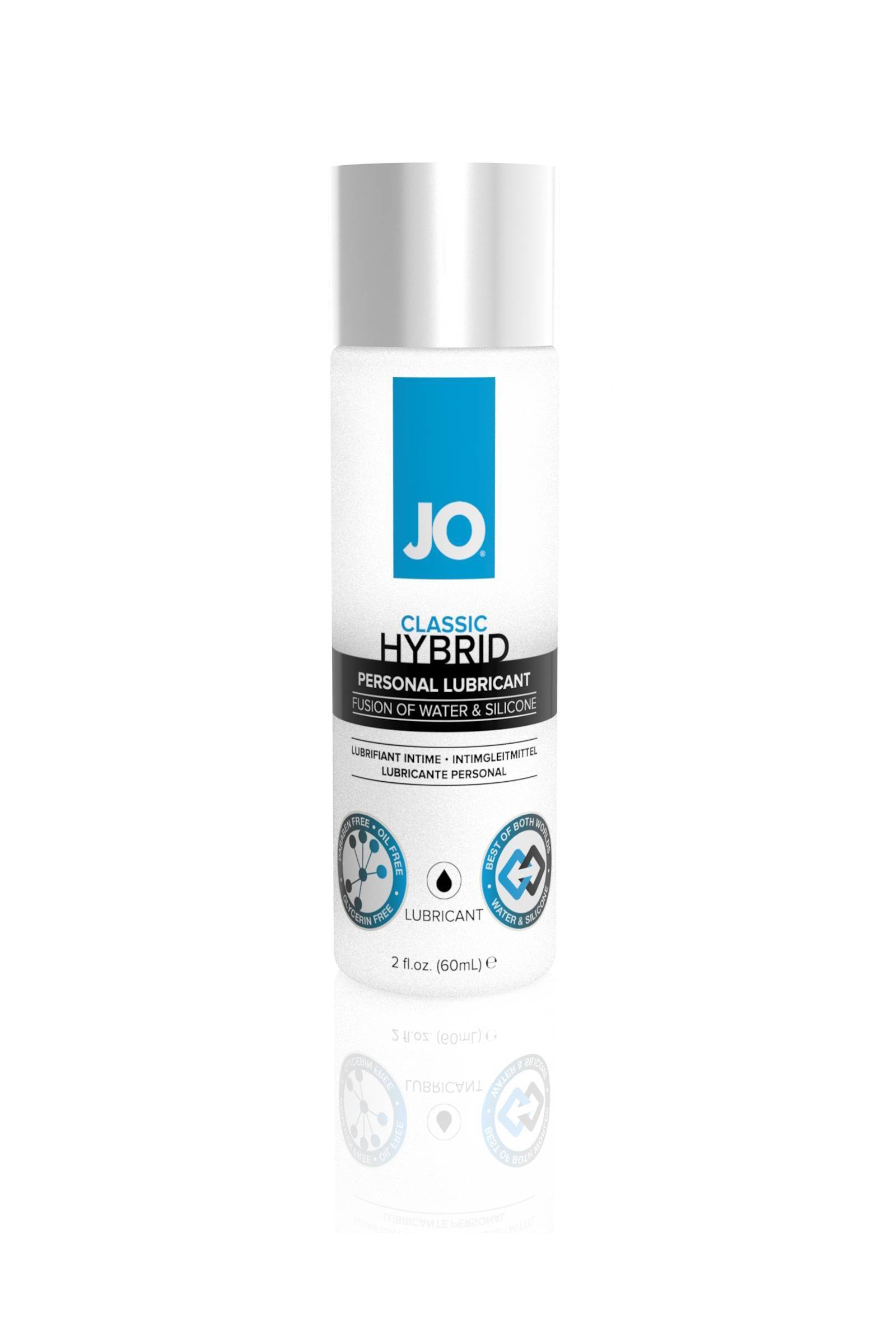 Лубрикант персональный на смешанной основе (водная и силиконовая) JO Hybrid Lubricant 60 мл