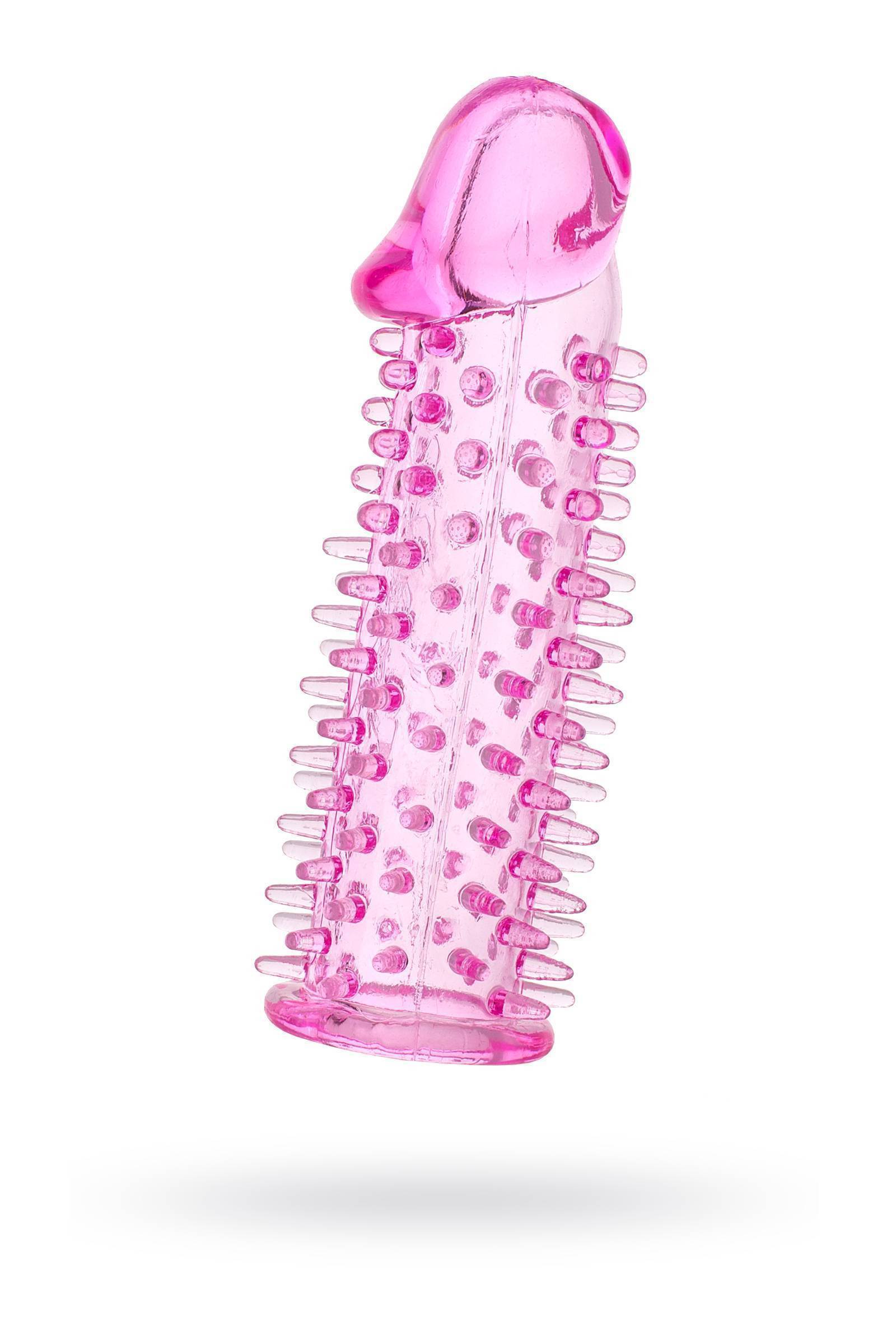 Насадка TOYFA, TPE, розовый, 12, 5 см