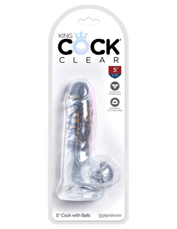 PipeDream King Cock 5" Фаллоимитатор реалистик прозрачный Pipedream