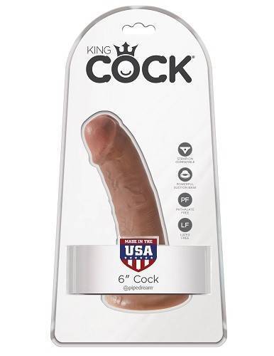 PipeDream King Cock Фаллоимитатор на присоске, L=17,0см, d=4,5см, загар Желтый Pipedream